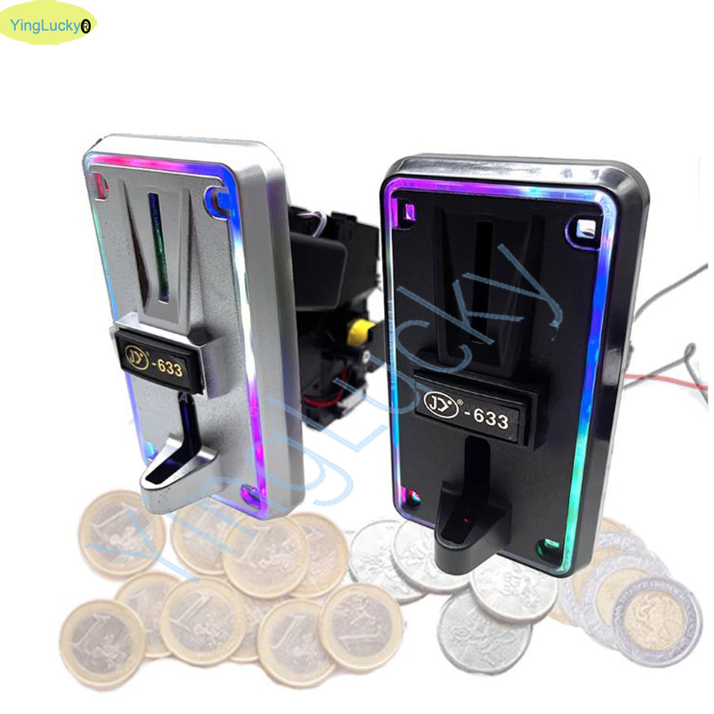 الملونة LED متعددة عملة متقبل  - مراجعة Coin Pusher Machine وسعره